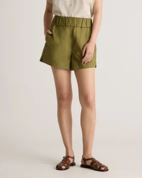100% Organic Cotton Poplin Pull-On Shorts