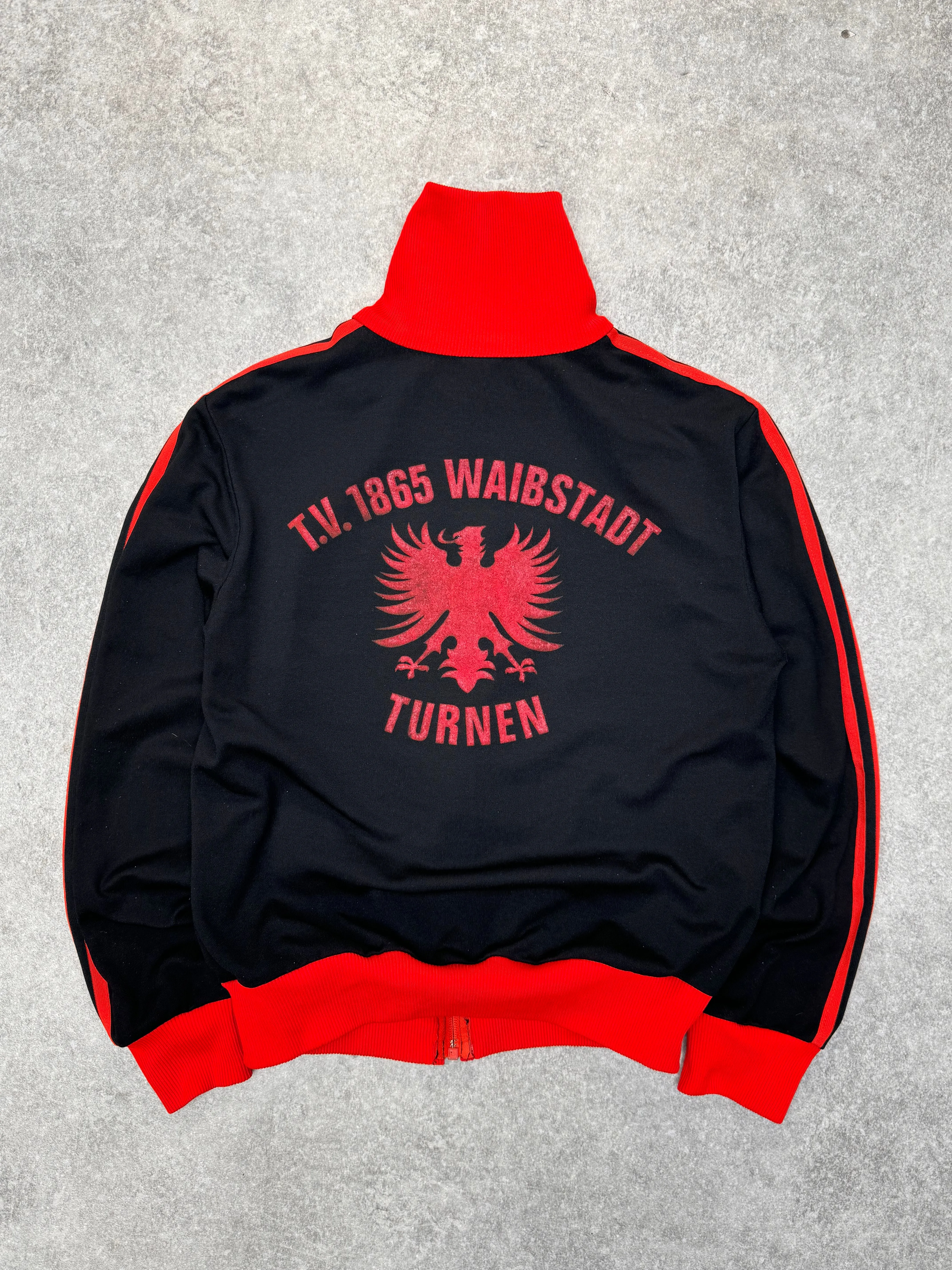 1980s Adidas Velour Patch Waibstadt Germany F.C. Track Jacket