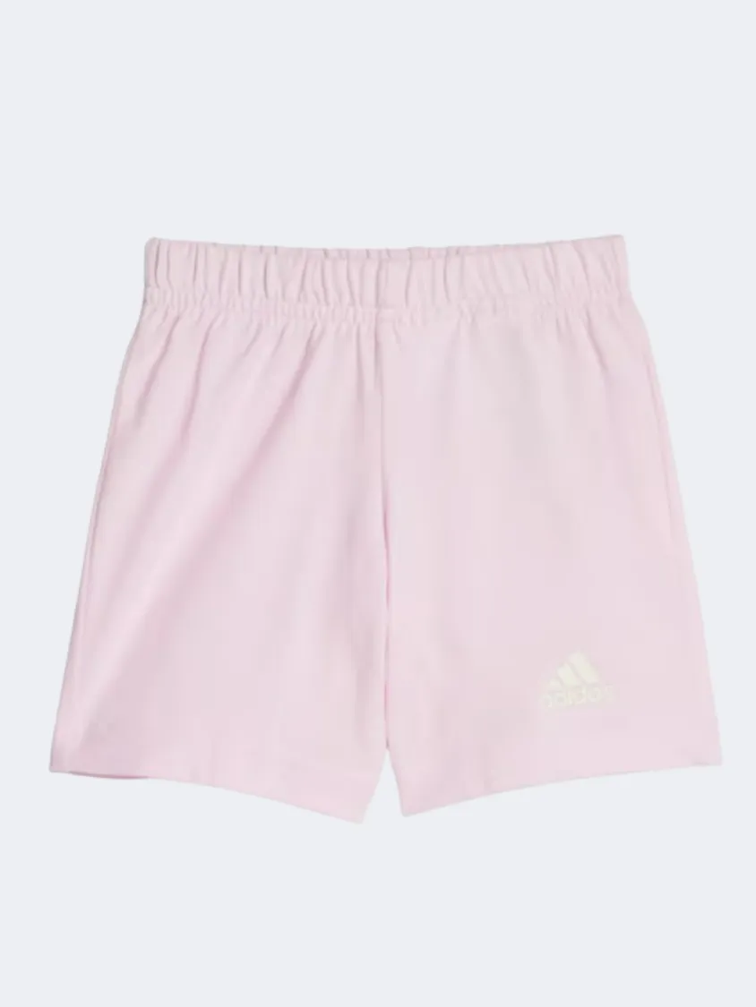 Adidas Girls Sportswear Set Ivory/Clear Pink
