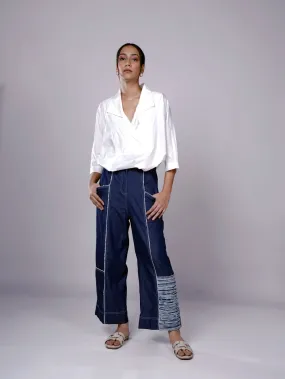 ANKLE CROP PANT DARK BLUE