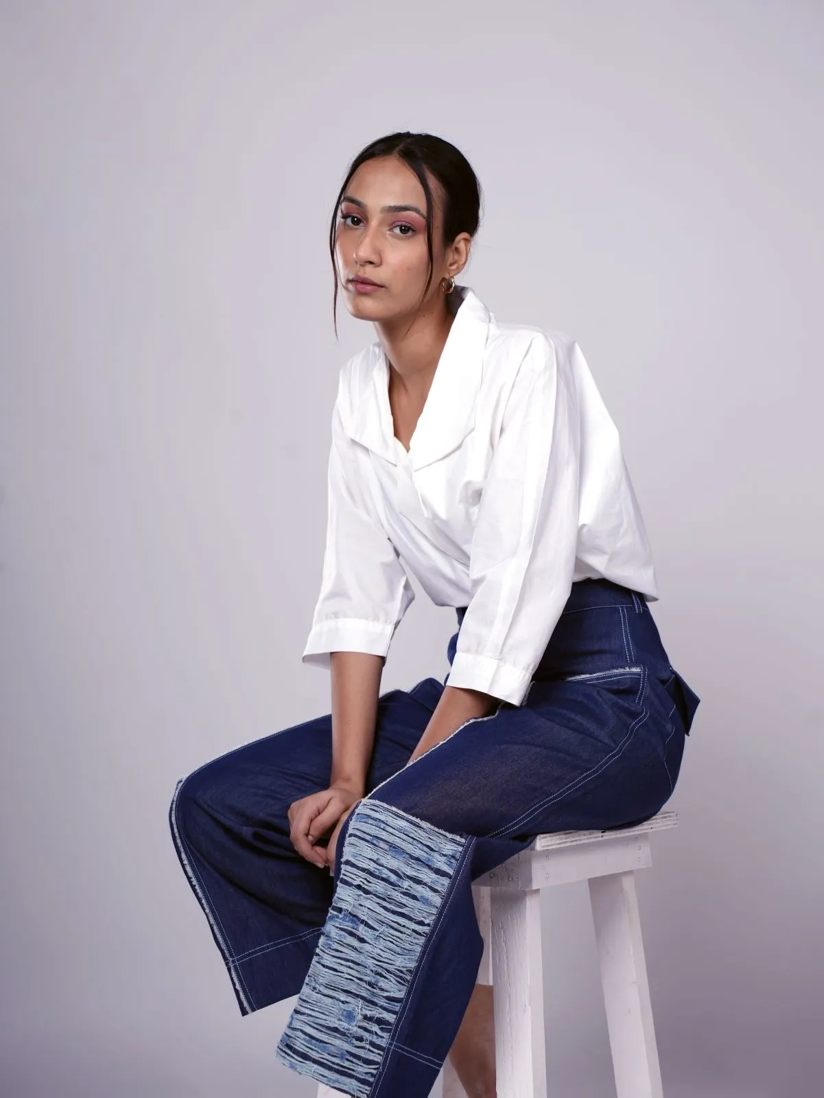 ANKLE CROP PANT DARK BLUE