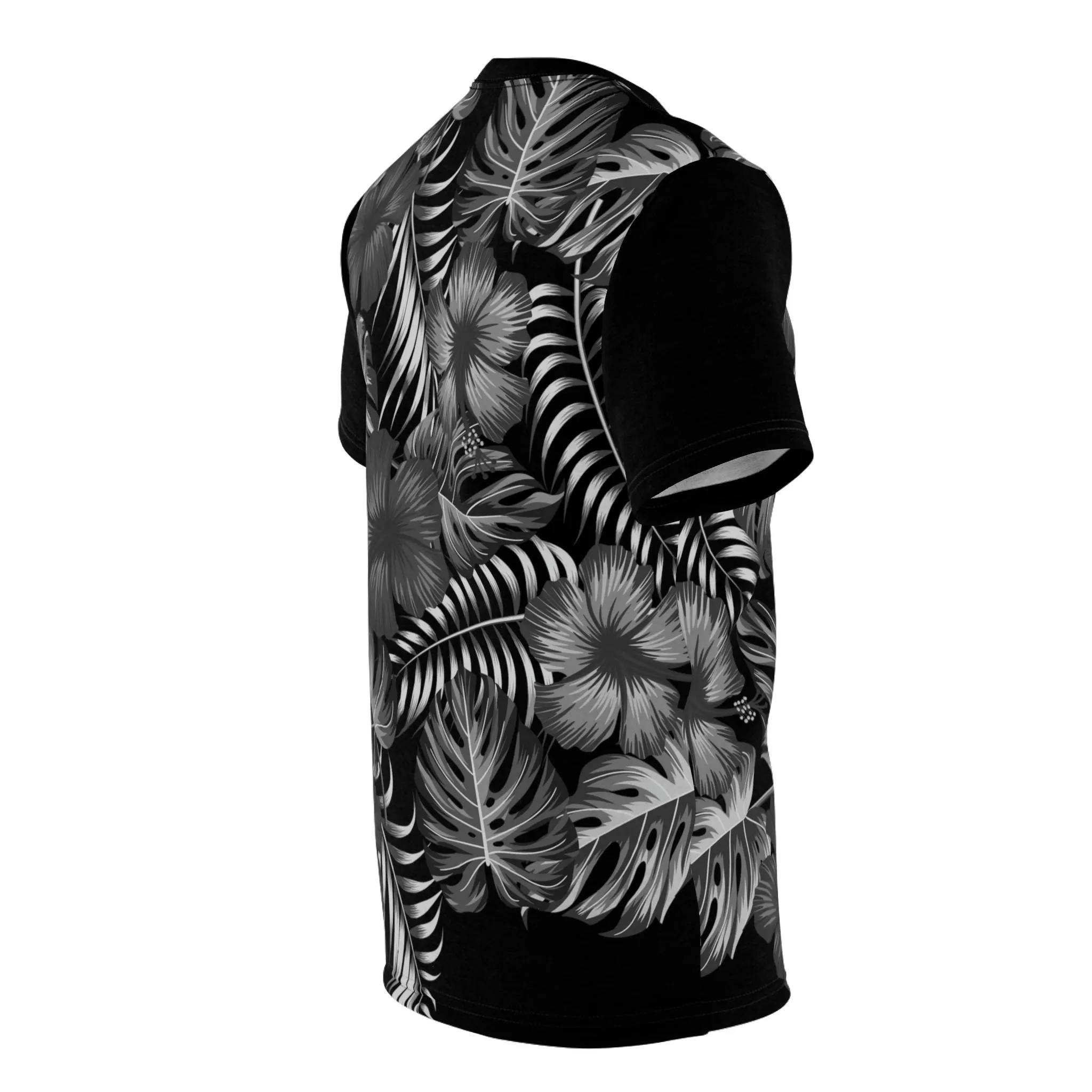 B&W Hawaiian Party Time Tech Tee