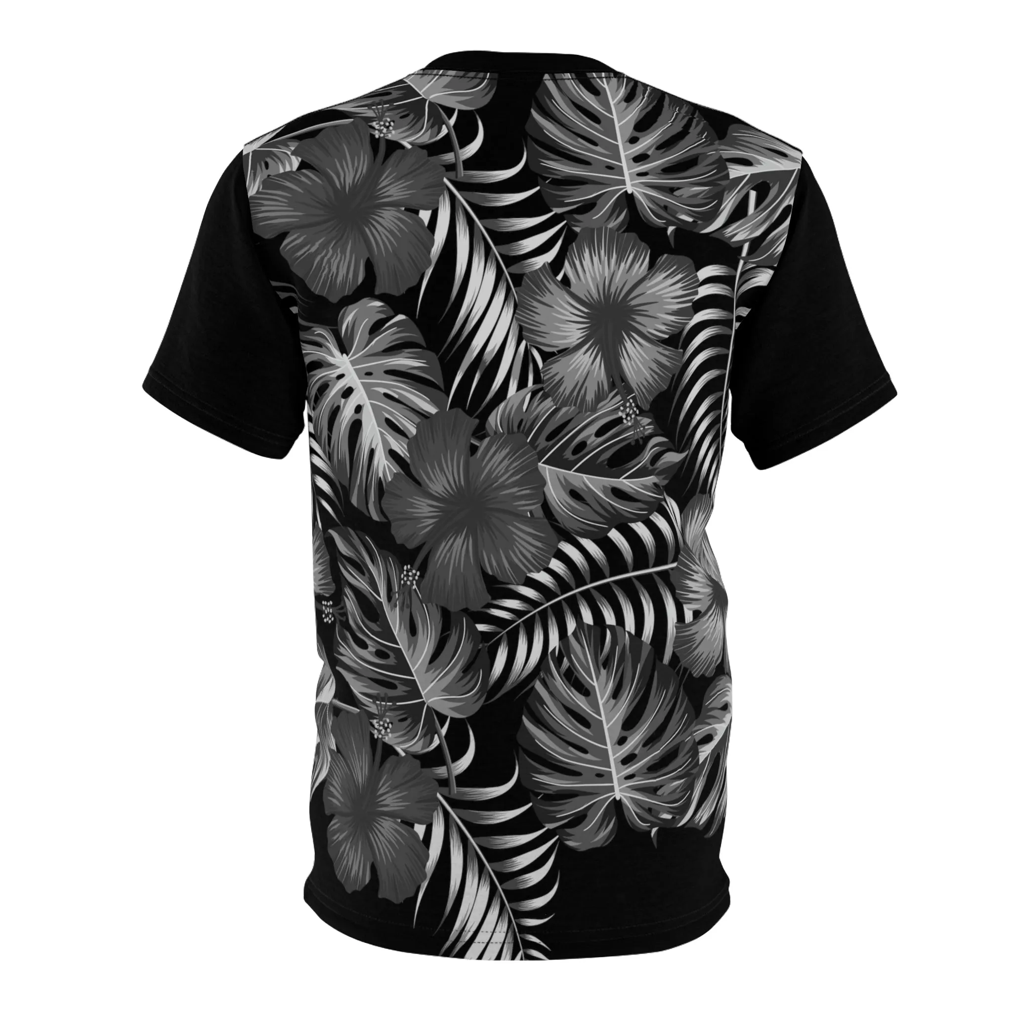 B&W Hawaiian Party Time Tech Tee