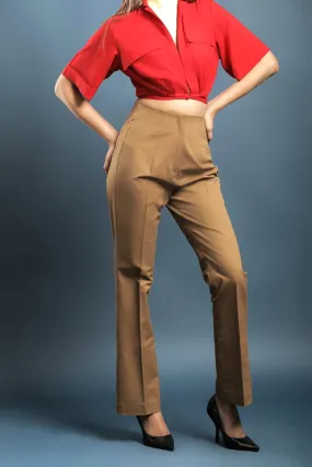 Brown Cotton Pants