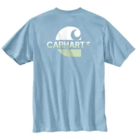 Carhartt 105710 Men's Loose Fit Heavyweight Short-Sleeve Pocket C Graphic T-Shi - 3X-Large Regular - Moonstone