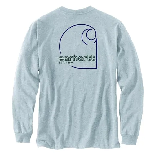 Carhartt 106496 Men's Loose Fit Heavyweight Long-Sleeve Pocket C Graphic T-Shir