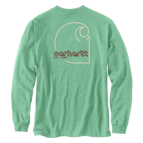 Carhartt 106496 Men's Loose Fit Heavyweight Long-Sleeve Pocket C Graphic T-Shir