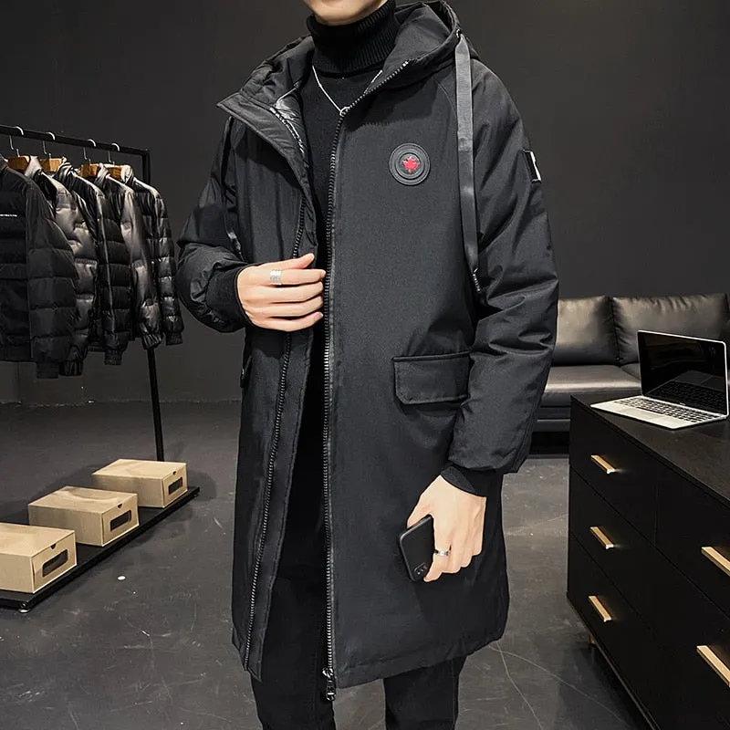 Casual Warm Thick Waterproof Long Jacket