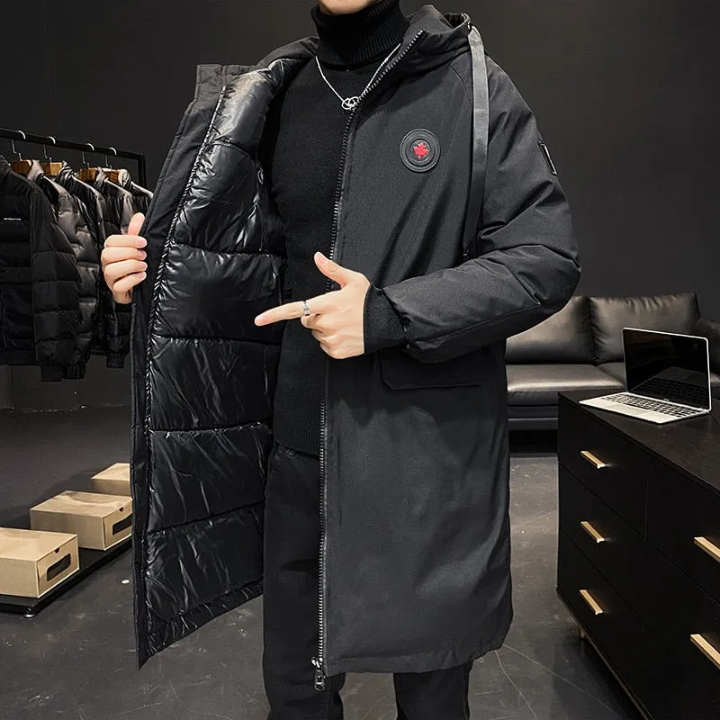 Casual Warm Thick Waterproof Long Jacket