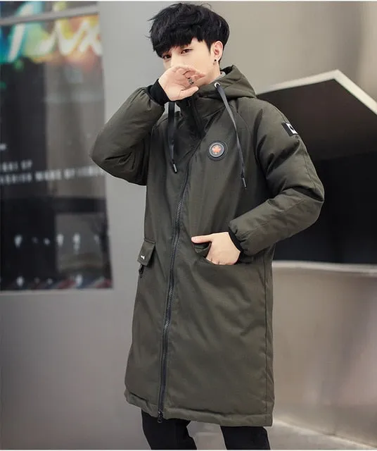 Casual Warm Thick Waterproof Long Jacket