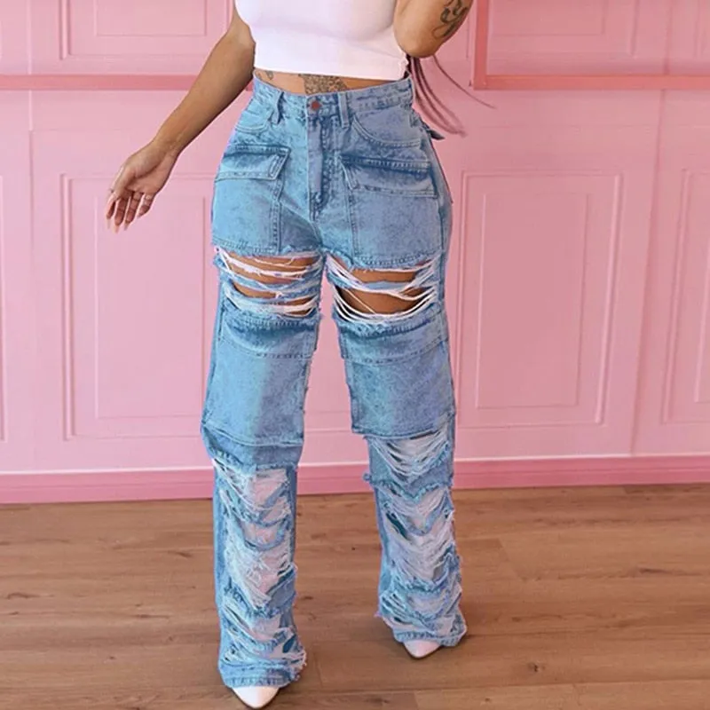 Caught Within Your Love Distressed Pants