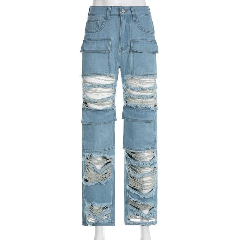 Caught Within Your Love Distressed Pants