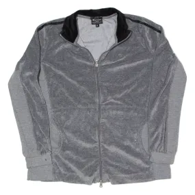 CHAMPION Y2K Velour Track Jacket Grey Womens S