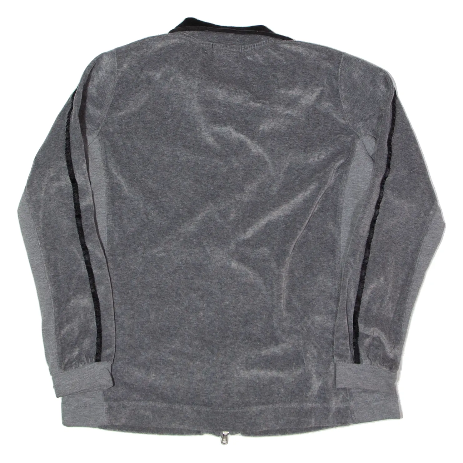 CHAMPION Y2K Velour Track Jacket Grey Womens S
