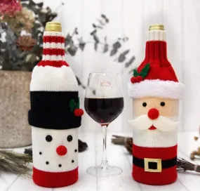 Christmas Wine Bottle Covers