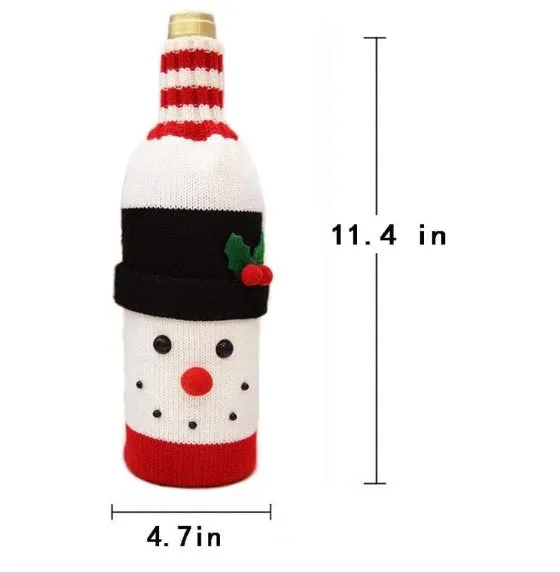 Christmas Wine Bottle Covers