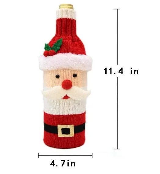 Christmas Wine Bottle Covers