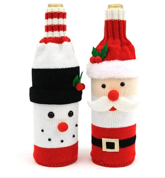 Christmas Wine Bottle Covers