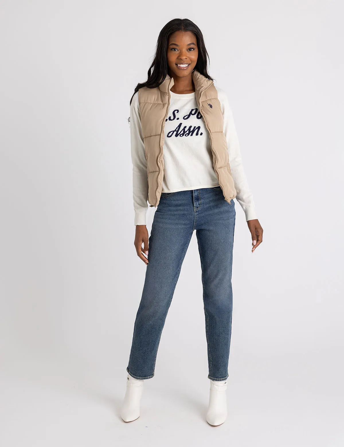 CLASSIC PUFFER VEST WITH ZIP POCKETS