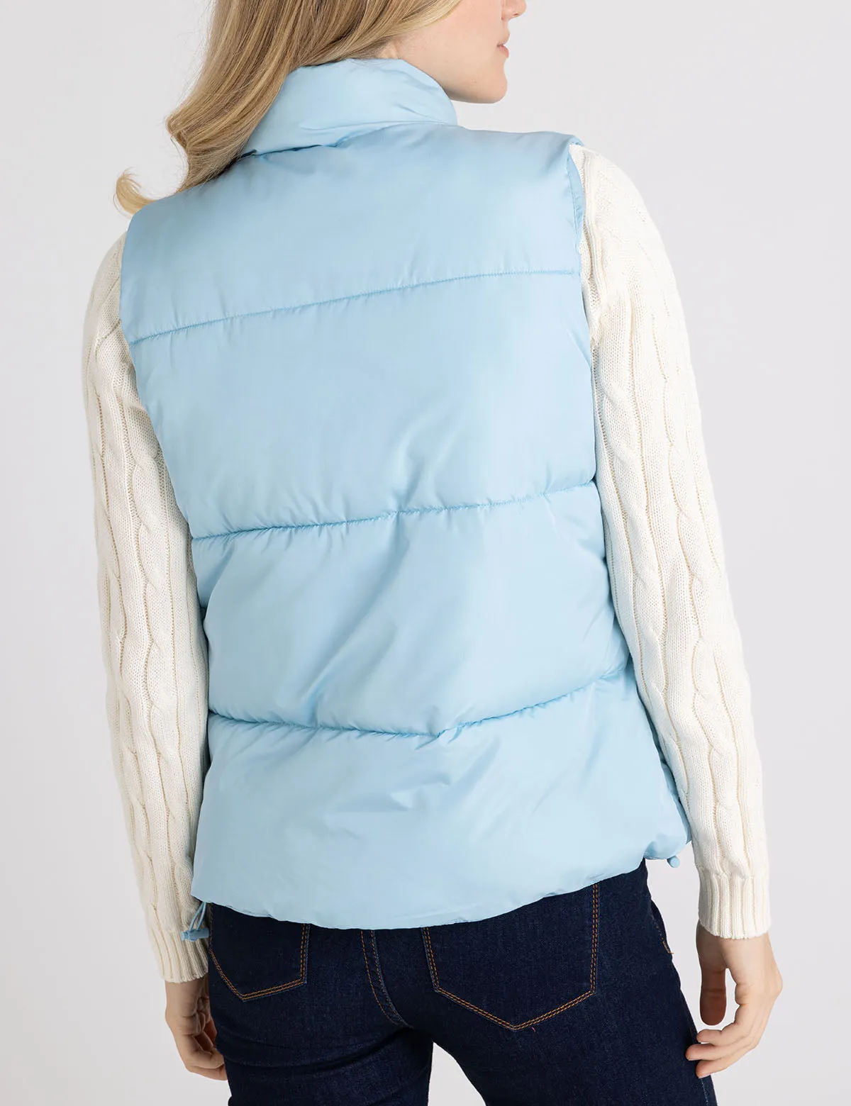 CLASSIC PUFFER VEST WITH ZIP POCKETS