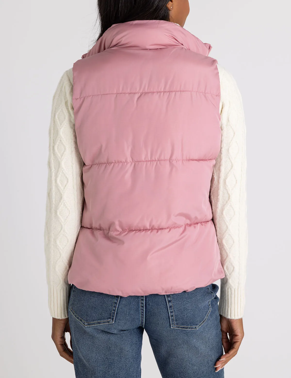CLASSIC PUFFER VEST WITH ZIP POCKETS
