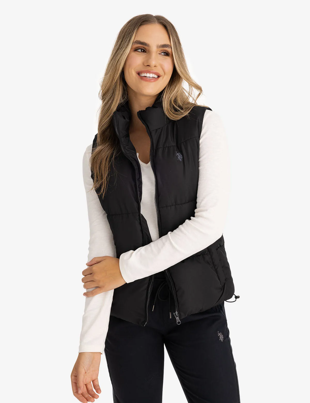 CLASSIC PUFFER VEST WITH ZIP POCKETS