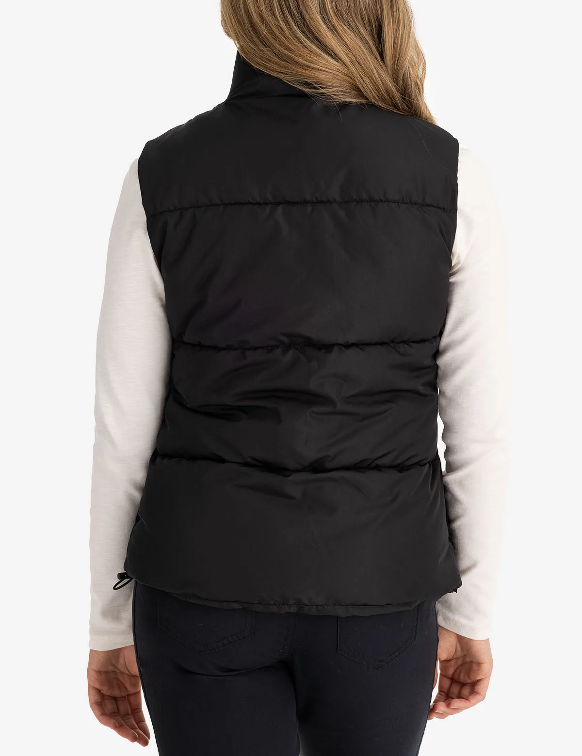 CLASSIC PUFFER VEST WITH ZIP POCKETS