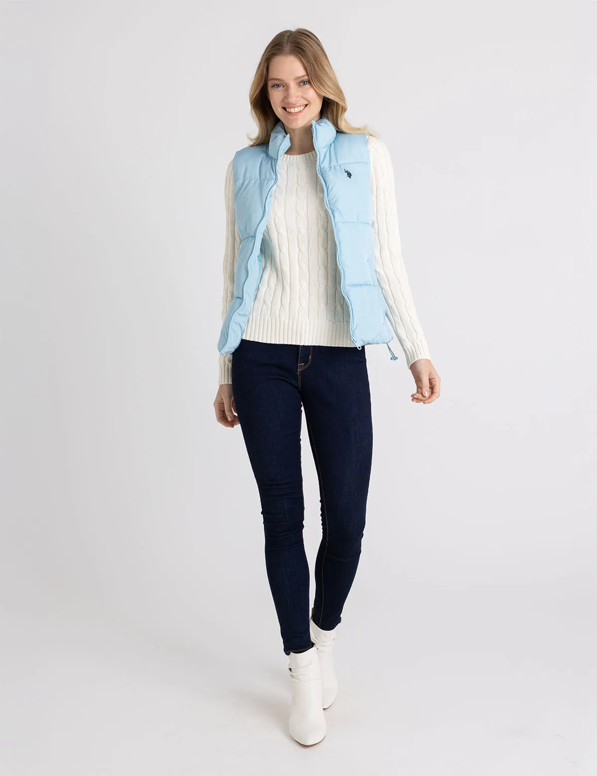 CLASSIC PUFFER VEST WITH ZIP POCKETS