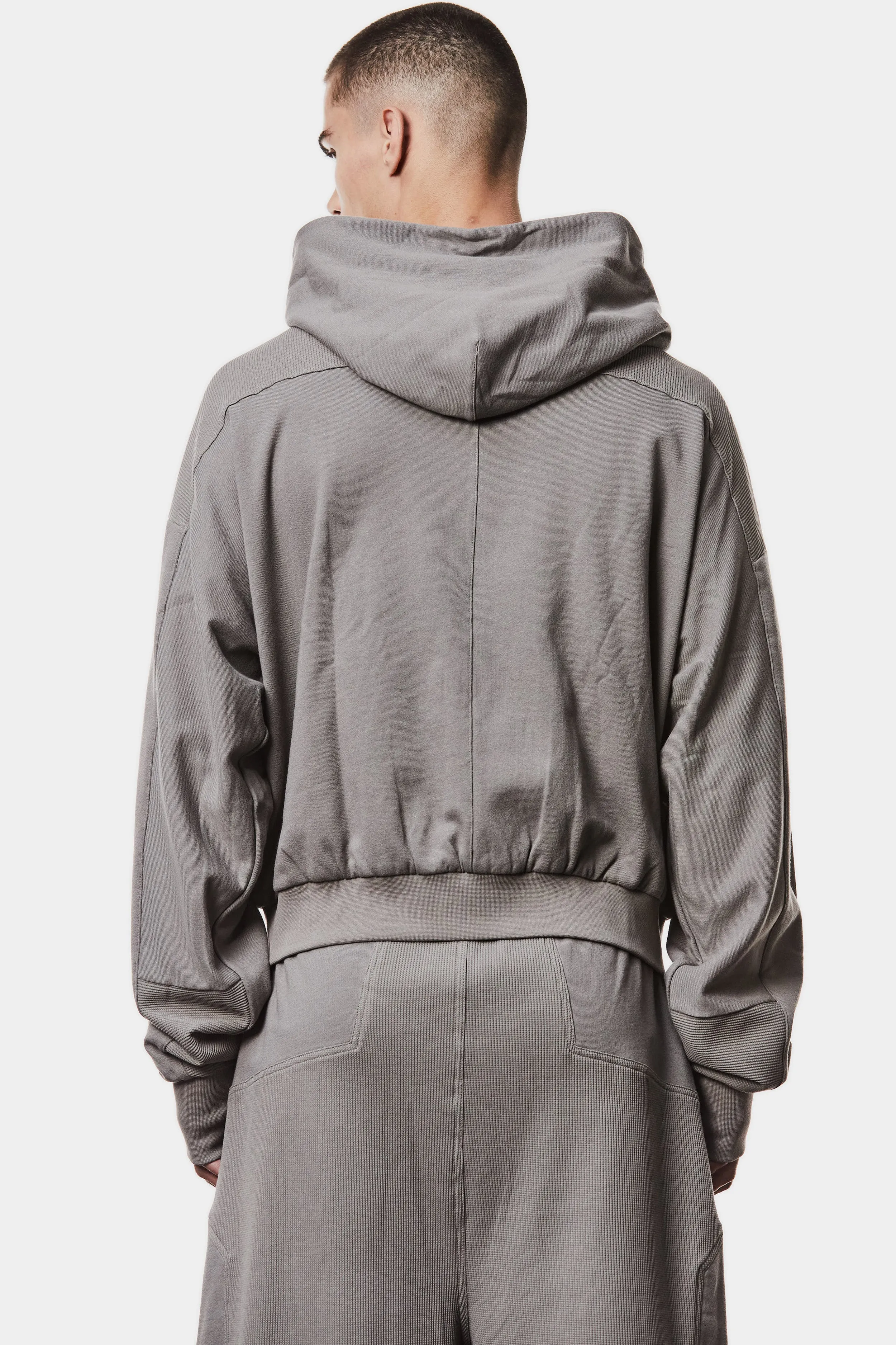 Cotton zip up hoodie, Grey