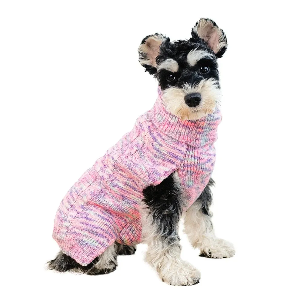 Cozy Charm: Winter Pet Dog Sweaters - Warm and Woolly Soft Sweater Coat for Small Dogs and Cats