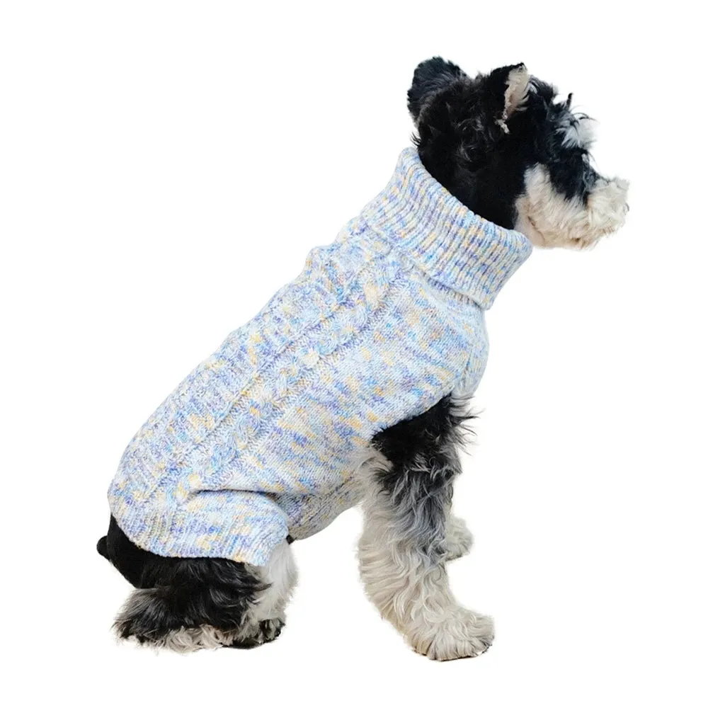Cozy Charm: Winter Pet Dog Sweaters - Warm and Woolly Soft Sweater Coat for Small Dogs and Cats