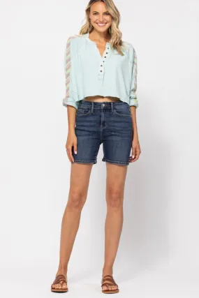 Dark Denim Shorts