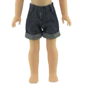Denim Jean Shorts for 14 1/2-inch Dolls