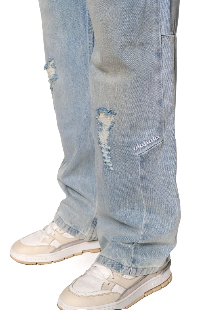 Distressed Denim Pants