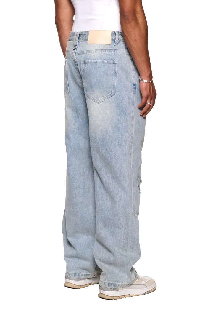 Distressed Denim Pants