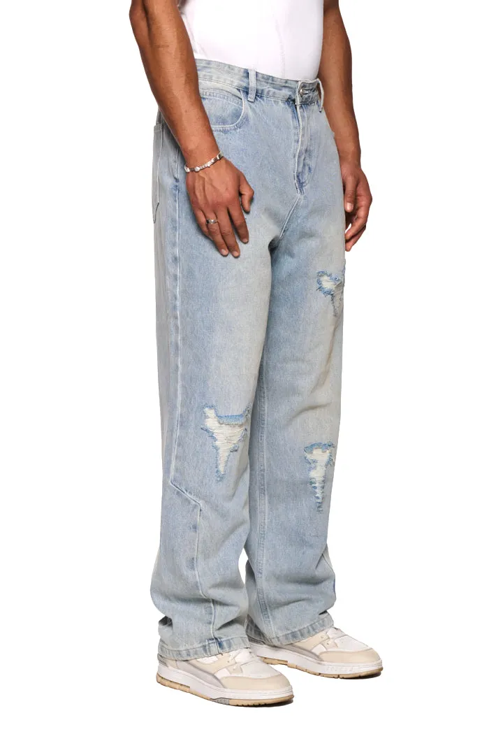 Distressed Denim Pants