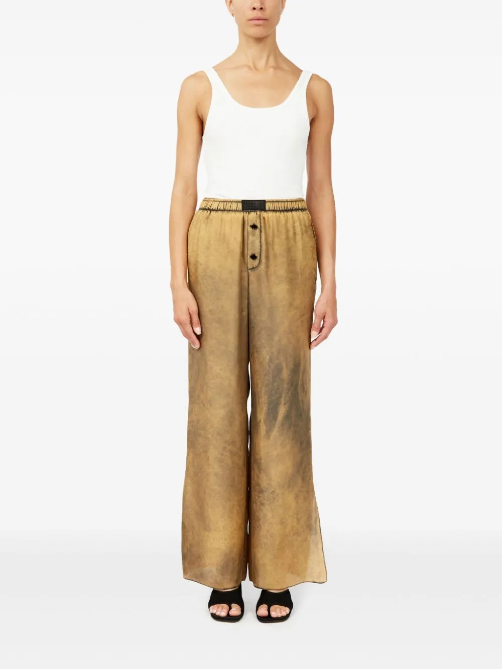 distressed-finish PANTS
