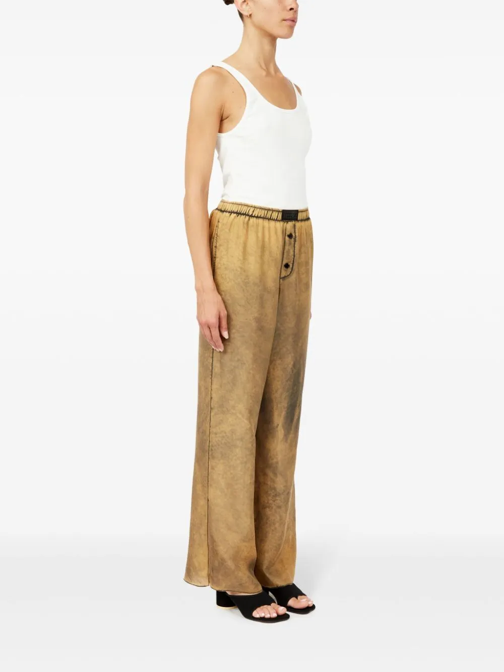 distressed-finish PANTS