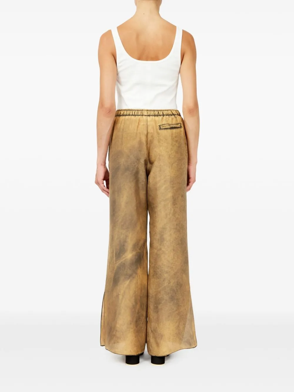 distressed-finish PANTS