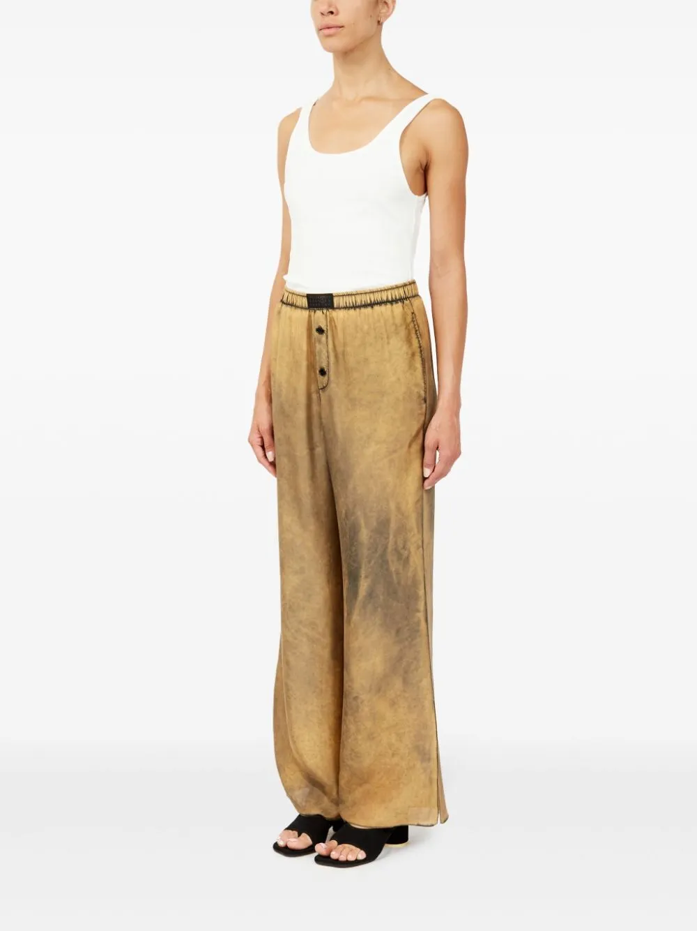 distressed-finish PANTS