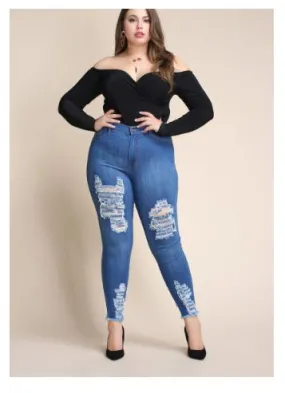 Distressed Skinny Jeans