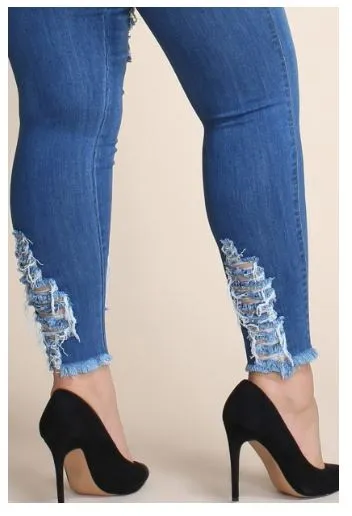 Distressed Skinny Jeans