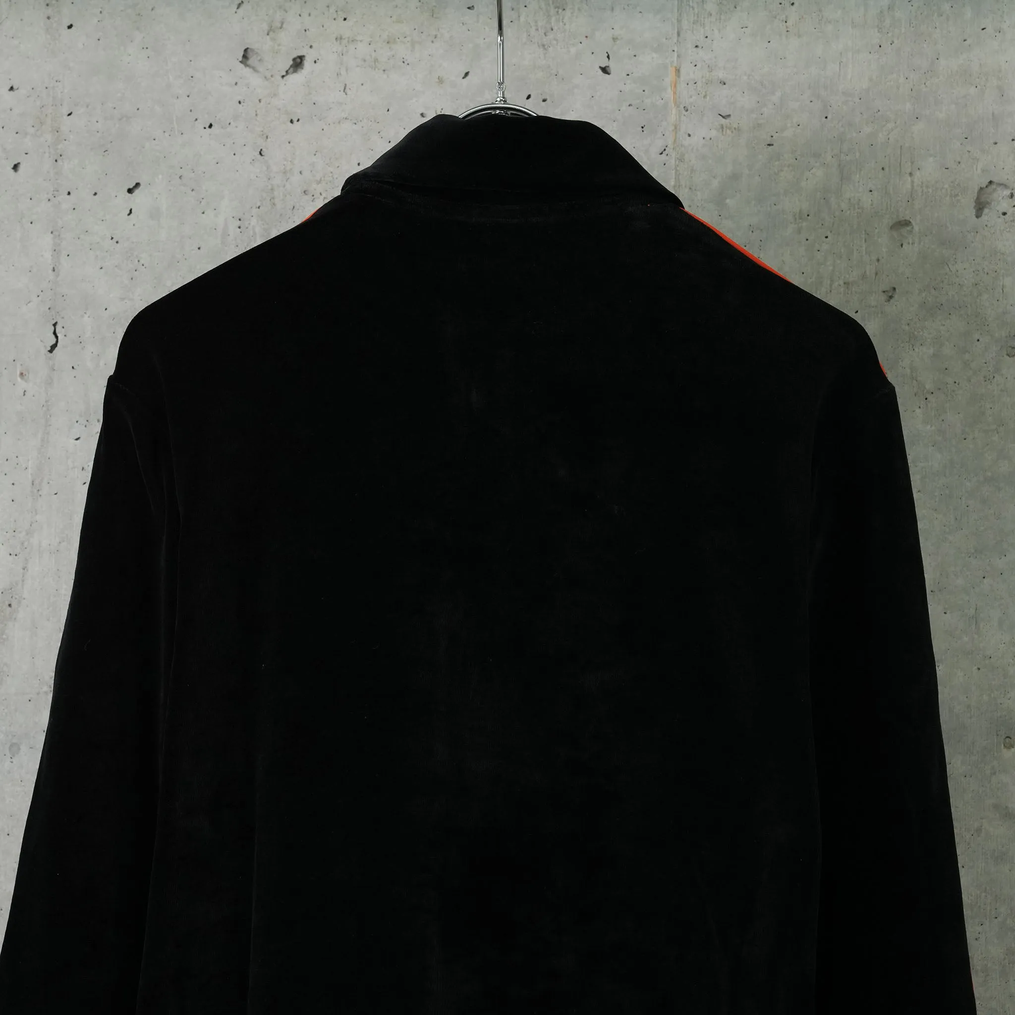 F  VELOUR TRACK TOP / C901:JET BLACK