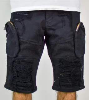 Focus Distressed Cargo Shorts