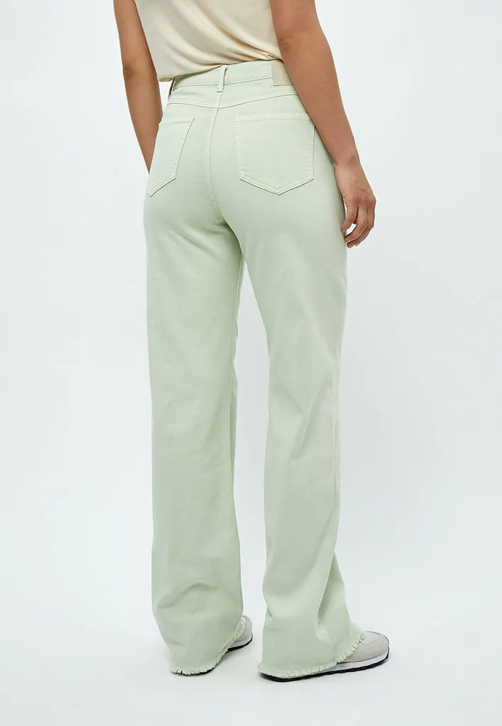 Fran Garment Dyed Pant - Green Mint