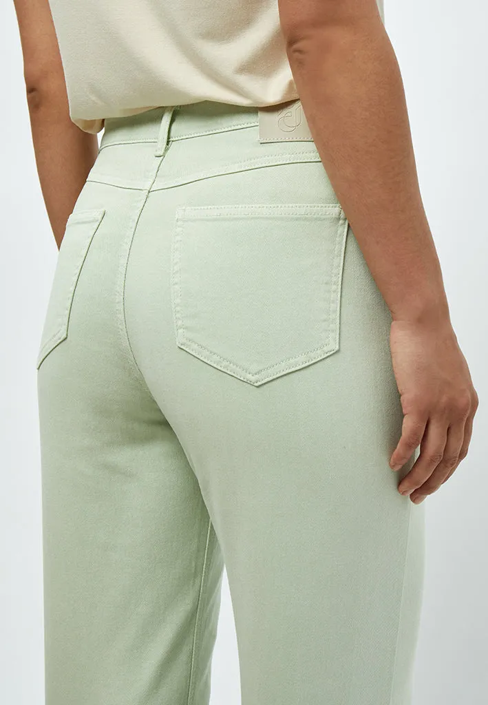 Fran Garment Dyed Pant - Green Mint