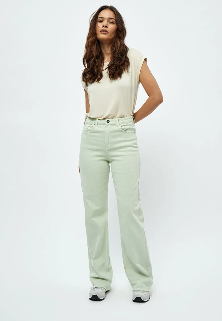 Fran Garment Dyed Pant - Green Mint