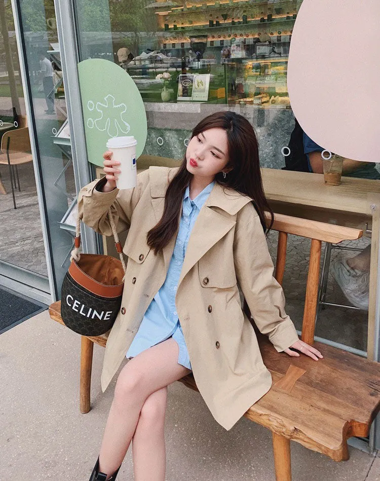 Fried Street Windbreaker British Style Women's Jacket