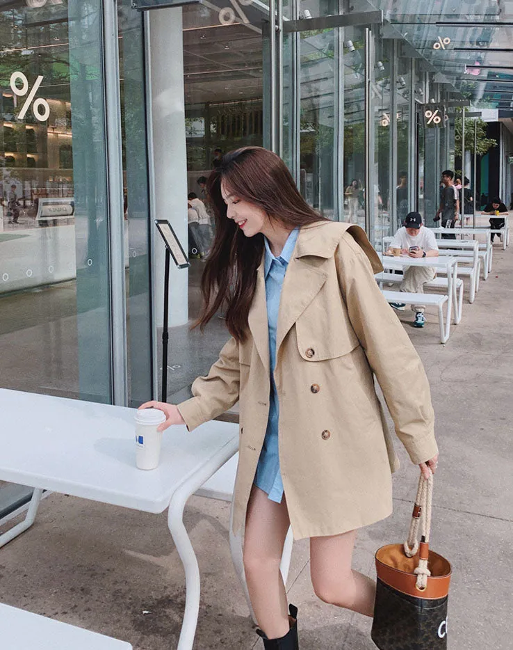 Fried Street Windbreaker British Style Women's Jacket