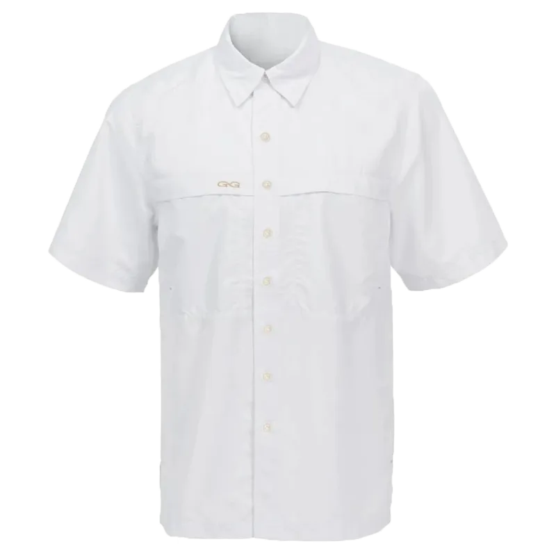 Gameguard Men's Microfiber White Short Sleeve Shirt - Extra Big